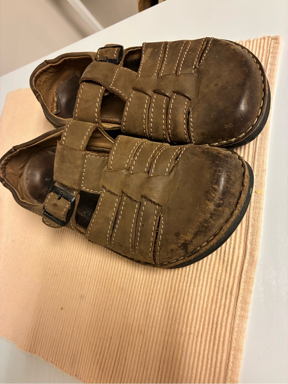 Vintage Birkenstock Brown Leather Women's Sandals